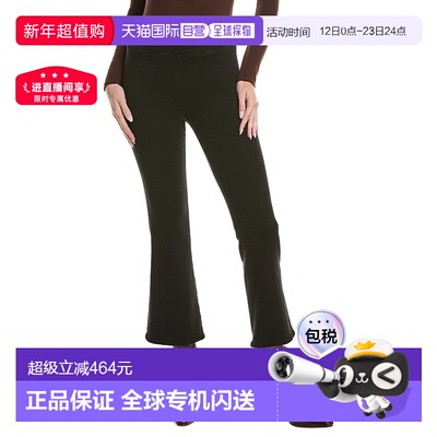 自营FRAME Denim Jetset Crop Boot Cut Pant - black 美国奥莱直