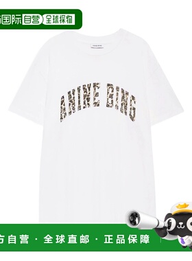 香港直邮ANINE BING 女士 and Polos T恤白色T恤 A0812128IVY1IVO