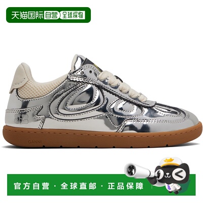 1h可退 香港直邮GANNI 甘尼 女士 银色 08 Specchio 运动鞋 S3232