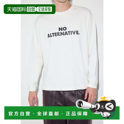 日本直邮NO ALTERNATIVE 白色长袖运动T恤