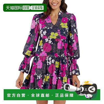 自营 jude connally裘德 康纳利 塔米分层连衣裙-红色 美国奥莱直