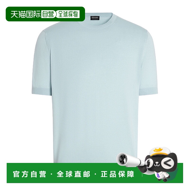 香港直邮Zegna 圆领短袖T恤 UFC90A9C10杰尼亚