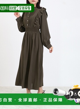 1h可退 日本直邮ASTORIA ODIER 女装 花瓣肩褶皱设计连衣裙 80934