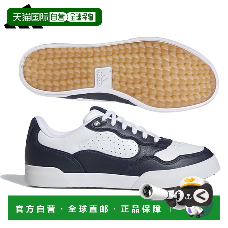 日本直邮阿迪达斯 RetroCross 25 NLK88 无钉高尔夫球鞋云白色x学