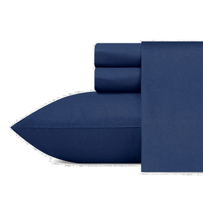 自营 Nautica Captains 蓝色床单套装 - 海军蓝 美国奥莱直发