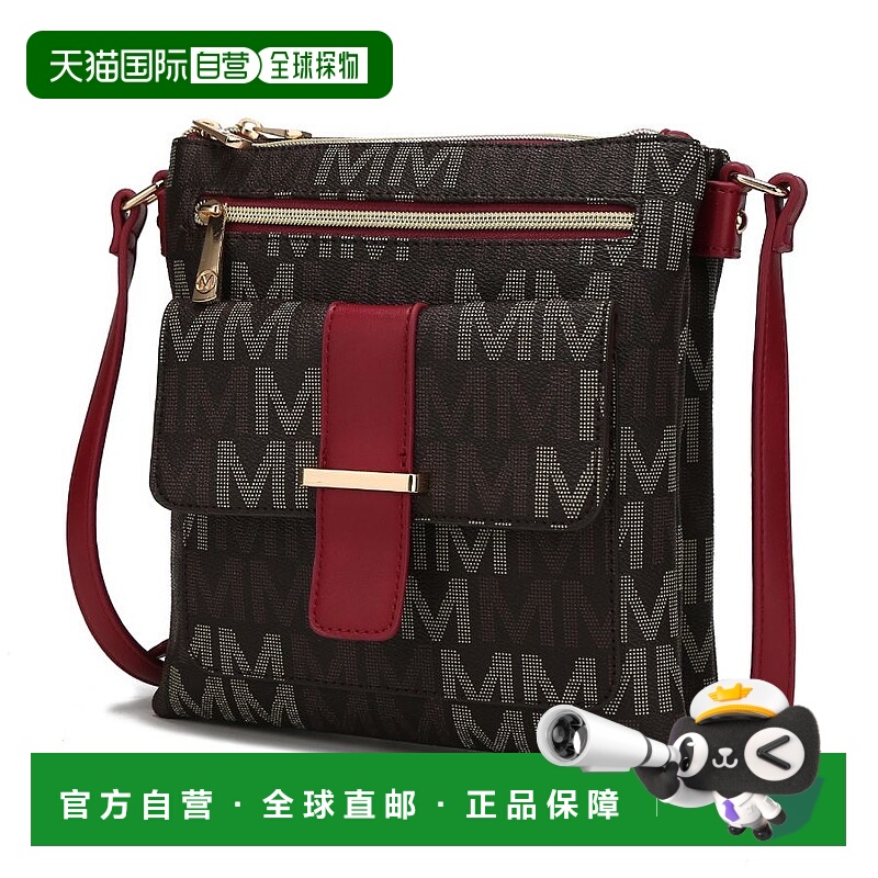 自营 mia k collectionJeni 多隔层斜挎包 - 红色 美国奥莱直发