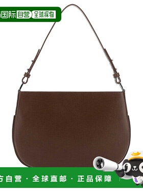 1h可退 香港直邮潮奢 BY FAR 女士 Issa 棕色皮革肩包 22CRISSSTC