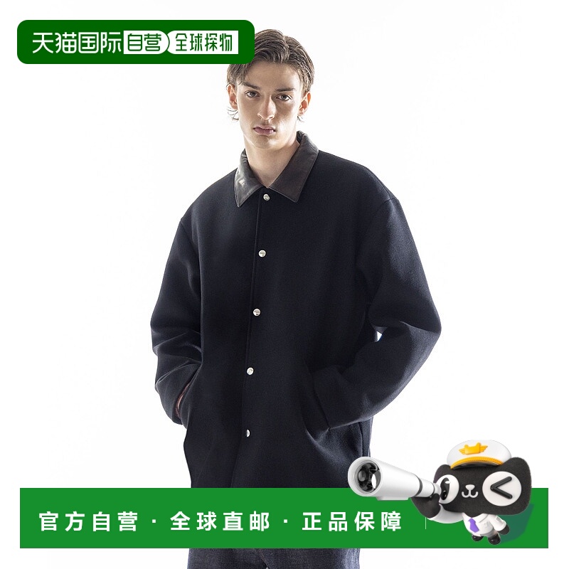 1h可退 日本直邮SKOOKUM 男装 美式复古 牛革领 梅尔顿夹克 83254