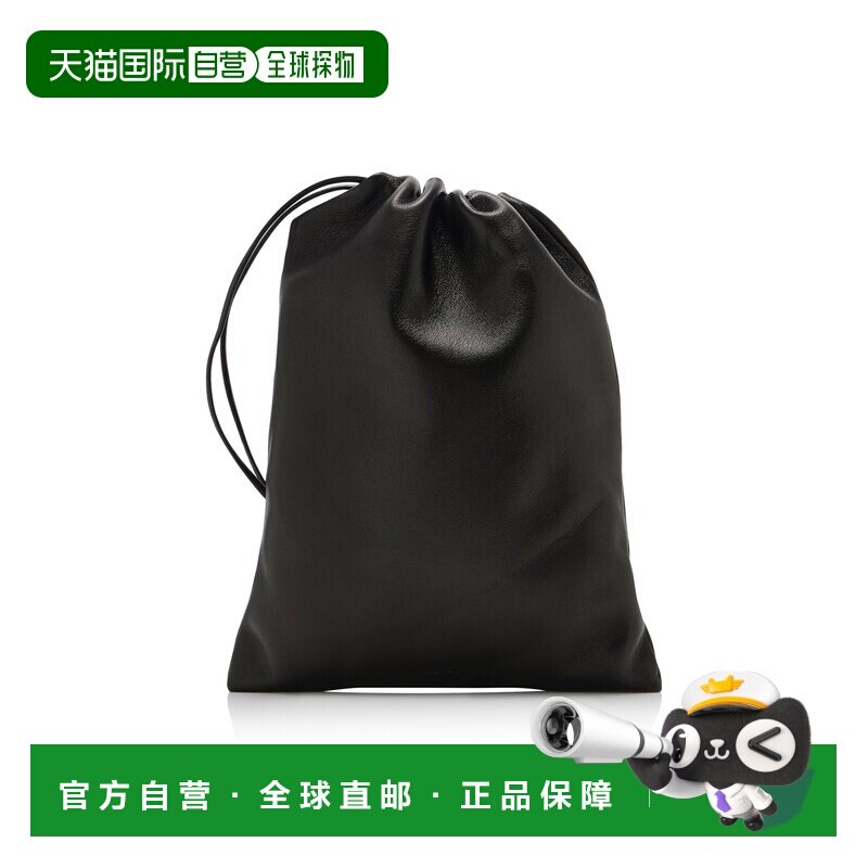香港直邮The Row 女士 Ray 皮革手包 Black 黑色【付后1h可退】