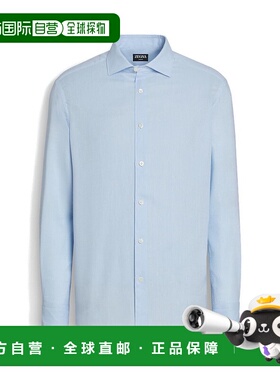 1h可退 香港直邮潮奢 zegna 杰尼亚 男士 Cashco 长袖衬衫 UEX44A