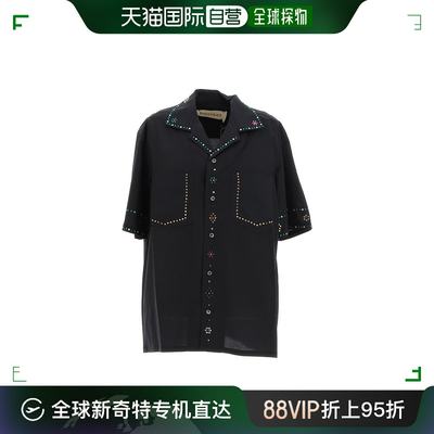 香港直邮潮奢 BAZISZT 男士 珠宝衬衫 S68JEWELSHIRT_BLACK