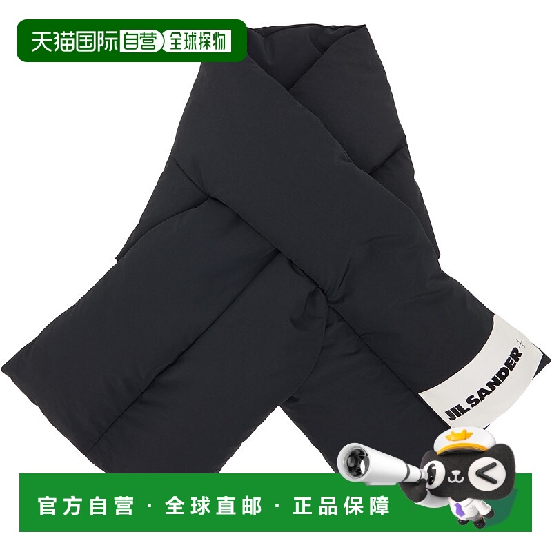 1h可退 香港直邮潮奢 Jil Sander 吉尔 桑达 女士 黑色围巾 J40TE