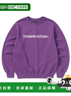 韩国直邮THISISNEVERTHAT 运动卫衣/套头衫T-Logo Crewneck Purpl