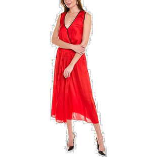 The Kooples Surplice 人造裹身连衣裙 - 红色 【美国奥莱】直发