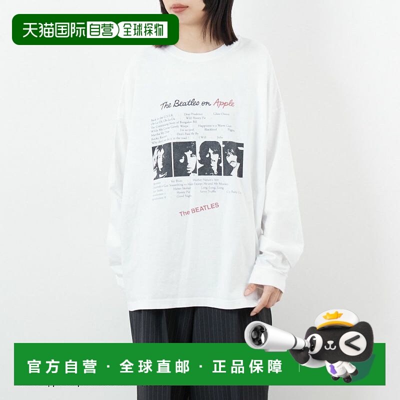 1h可退 日本直邮GOOD ROCK SPEED 女装 加工棉质宽松长袖T恤 25BT