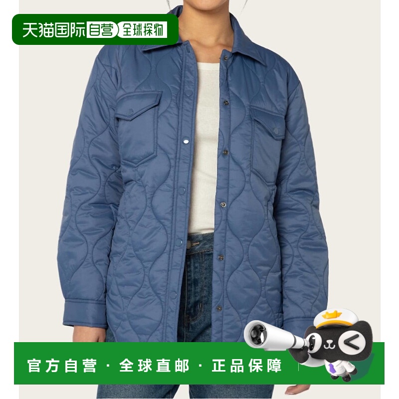 自营 velvet heartQuilted Nylon Jacket In Blue - blue 美国奥