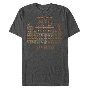 Sun 男士 素周期表短袖 恤 星球大战黄金法则元 Fifth