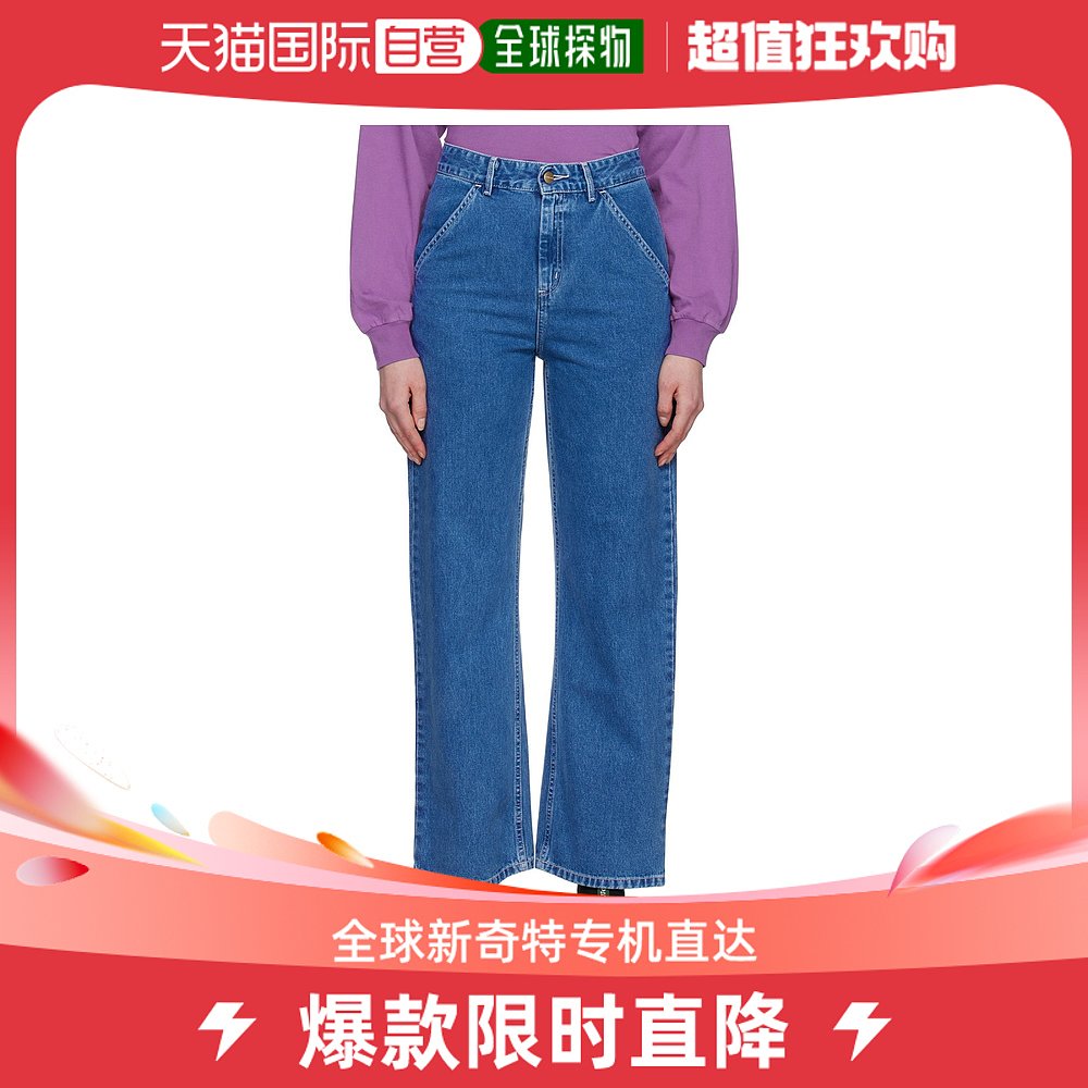 香港直邮潮奢 Carhartt 女士蓝色 Simple 牛仔裤 女装/女士精品 牛仔裤 原图主图