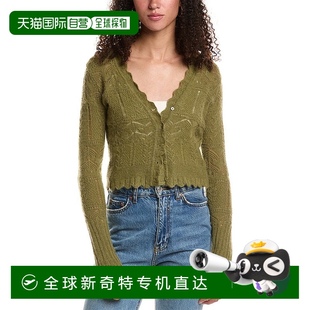 绿色 自营 Vanessa羊毛和羊驼毛混纺开衫 saintsAllSaints all