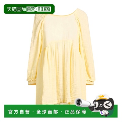 1h可退 香港直邮潮奢 Free People 自由人 女士 上衣 yellow黄色