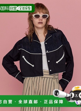 1h可退 日本直邮MAISON SPECIAL 女士西部风格短款刺绣衬衫 21251