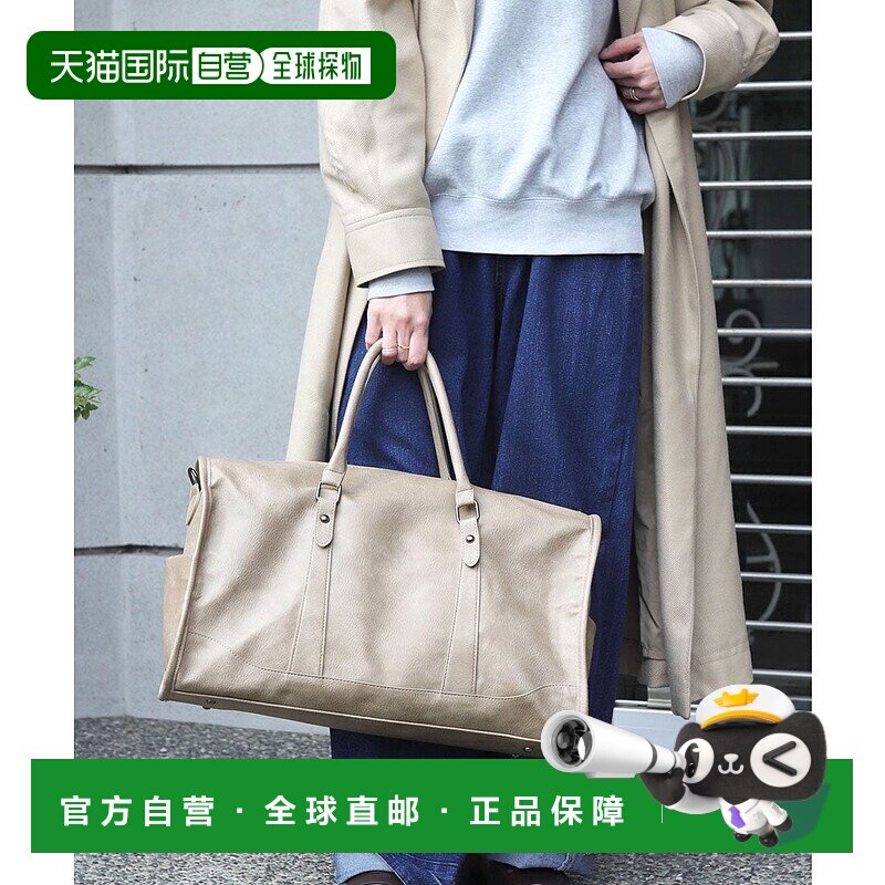 日本直邮florge 轻便多功能易使用的2way仿皮复古波士顿包 FL8218