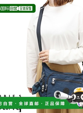 日本直邮Kipling Gabbie S 单肩包蓝色/黑色KI25310ND