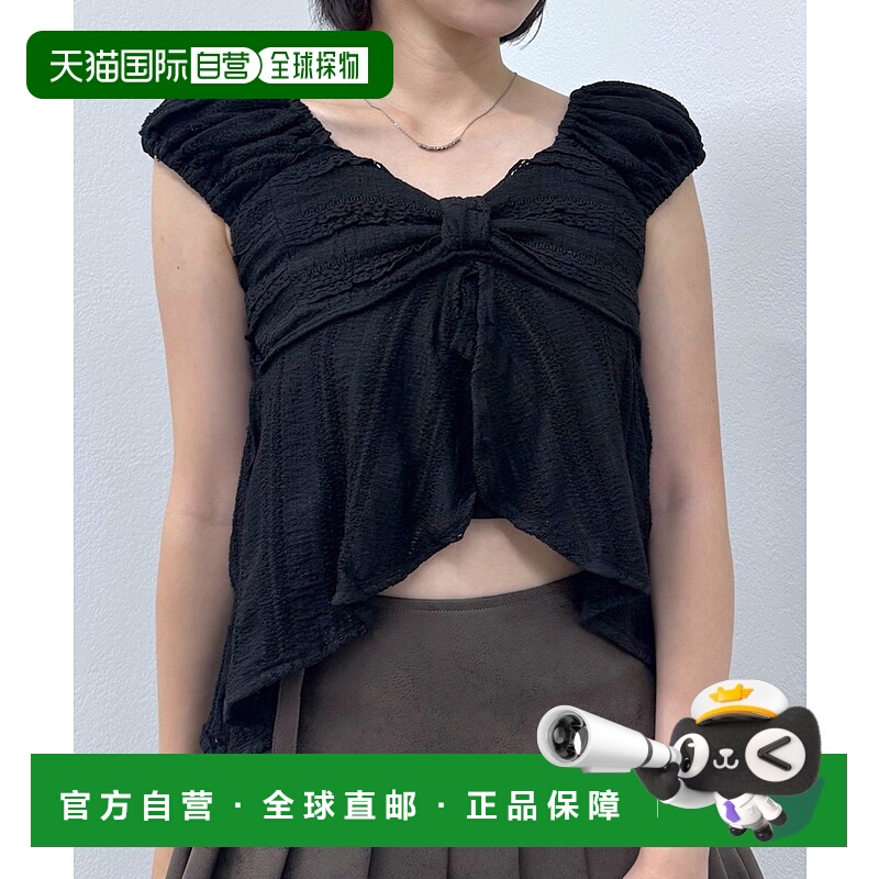 1h可退 日本直邮mline 女士 蝴蝶结装饰衬衫 MLZ1052104A0008