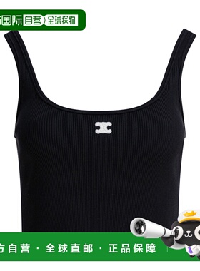 香港直邮CELINE 女士背心吊带 RY0D2D02038NO AW2025 黑色