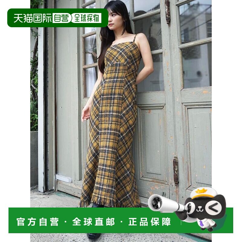日本直邮RESEXXY 女装 格纹流苏连衣裙 1526503183【付后1h可退】