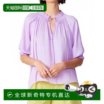 自营 current air1/4袖浅薰衣草色衬衫-浅薰衣草色 美国奥莱直发