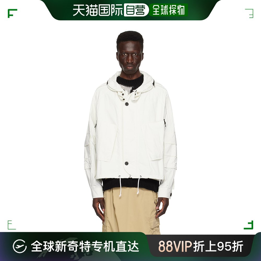 香港直邮潮奢 Junya Watanabe渡边淳弥男士白色 Stowaway Hood