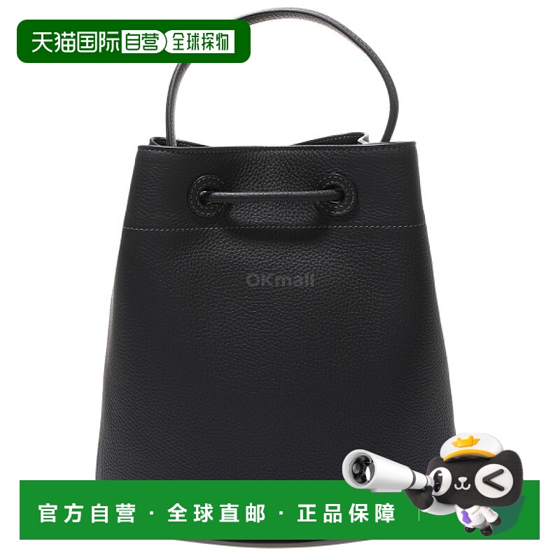 【99新未使用】韩国直邮BURBERRY 小号粒面皮革 TB 水桶包 (80556