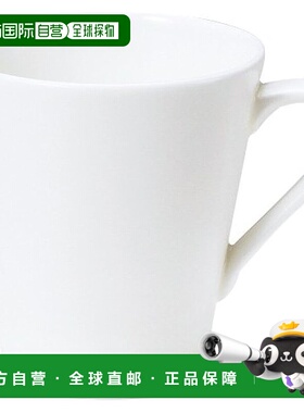 【日本直邮】鸣海 专业风格白色茶杯和茶碟 115cc  日本制50131-2