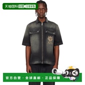 香港直邮off 牛仔衬衫 white 黑色 1h可退 Bowling 男士 Zip OMYD
