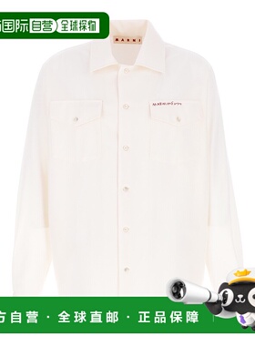 1h可退 香港直邮潮奢 Marni 玛尼 男士 長袖扣襯衫 CUMU0310S0TW8