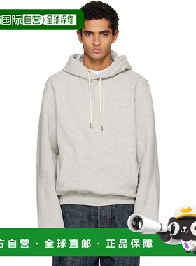 1h可退 香港直邮潮奢 Lanvin 朗雯 男士 灰色 Cotton Fleece & Ca