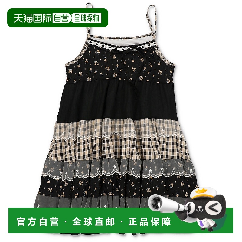 1h可退 日本直邮SPINNS 女装 中长款拼接吊带连衣裙 五色可选 NEO