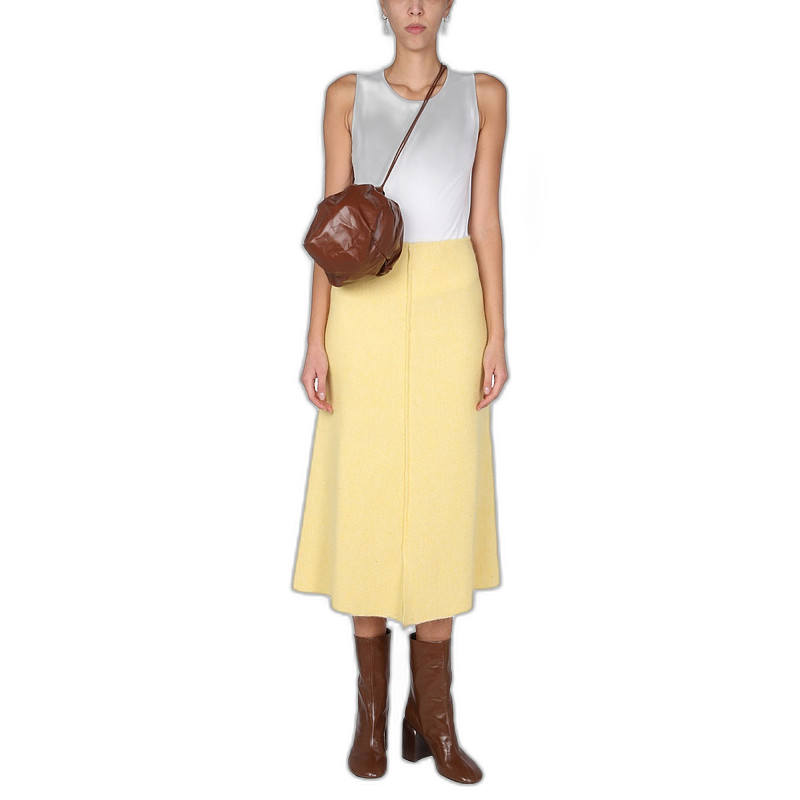 香港直邮JIL SANDER 女士半身裙 JSWT751303WTY21108730羊毛
