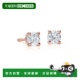14K 黄金 克拉 自营 0.20 Levian 钻石耳钉 Suzy 粉色 美