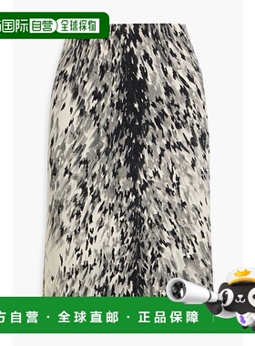 香港直邮TOTÊME 女士 印花羊毛半身裙 234WRTWBM121FB0010GREYP02