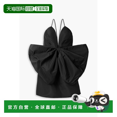 香港直邮CAROLINA HERRERA 女士 蝴蝶结真丝-罗缎迷你连衣裙 S211