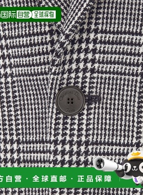 香港直邮DIOR 女士西服 411V14A1376X9330 SS2024 灰色 格纹羊毛