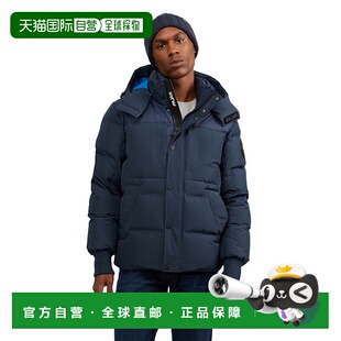 自营 Pajar 男士 Comet 混合材质羽绒服，带可拆卸兜帽 - 海军蓝