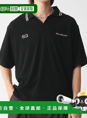 1h可退 日本直邮selle glant 男女同款 夏季短丈配色领口休闲Polo