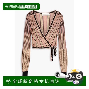 条纹洞眼针织棉混纺裹式 香港直邮潮奢 短款 ZIMMERMANN 针织 女士