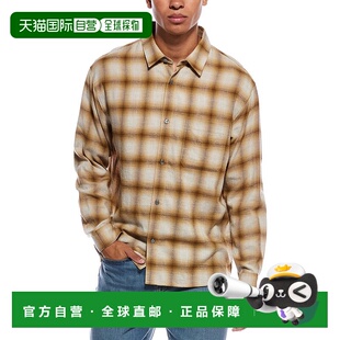 Plaid Lightweight Wool Blend brown 自营FRAME Shirt Denim