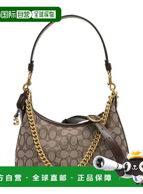 香港直邮COACH 女士单肩包 CDG71 SS2026 棕色 Coach Signature J