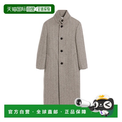 1h可退 香港直邮Ami Paris 长袖羊毛大衣 FCO008WV0054.