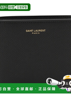 香港直邮SAINT LAURENT 男士钱包 396307H3Z2W1000 CO 黑色
